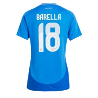 Italien Nicolo Barella #18 Heimtrikot Frauen EM 2024 Kurzarm